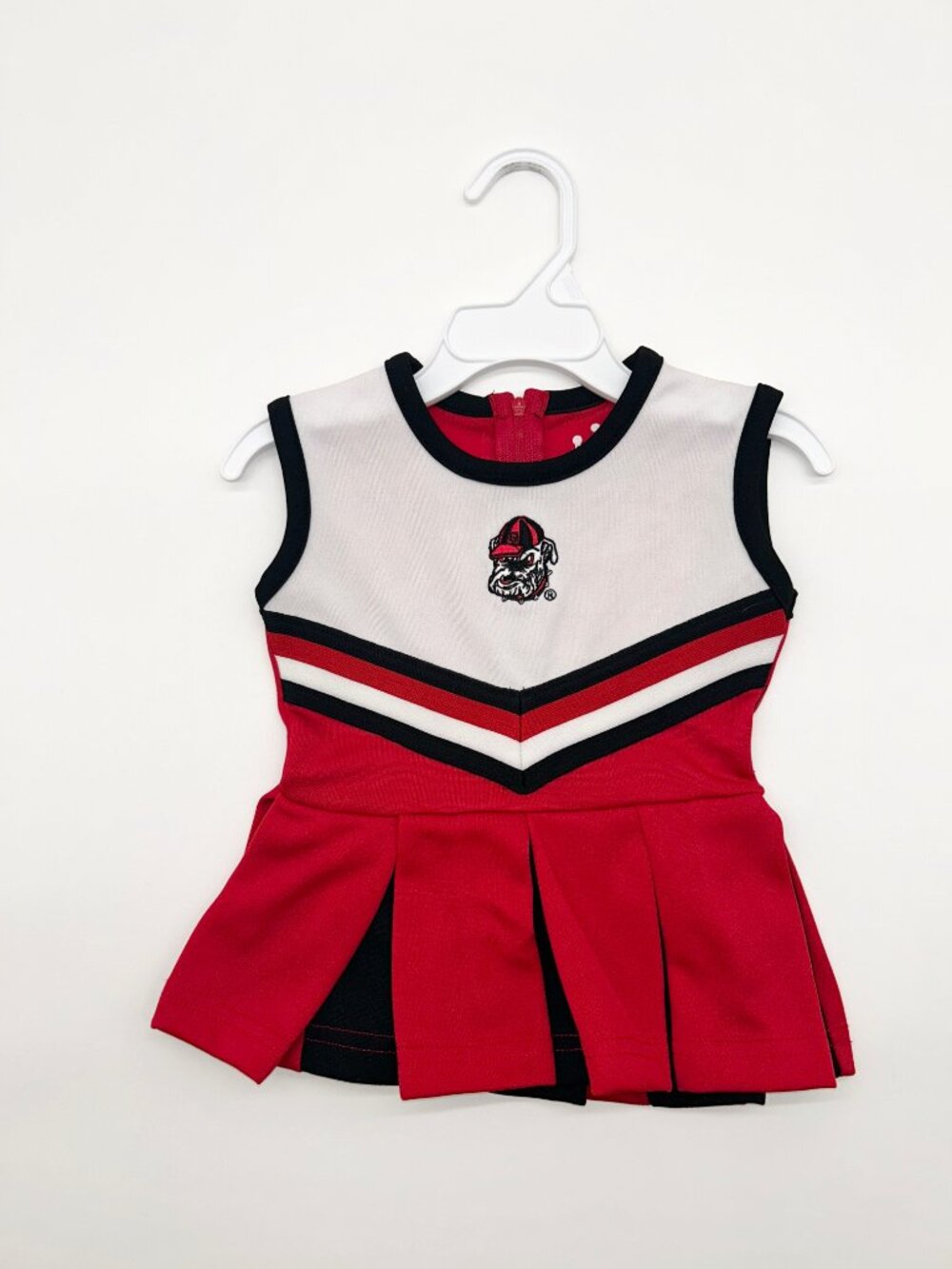 Little King Girls 0-3M Red Georgia Bulldog Cheer Dress New
